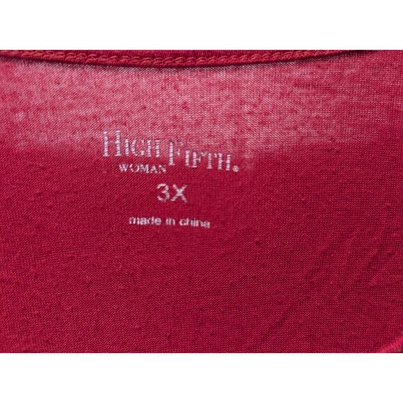 Dear Santa Bring Wine Red Gold Sequin Longsleeve Top Shirt Plus Size 3X Holiday - Picture 4 of 9